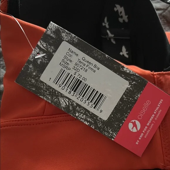Oiselle Orange Sports Bra - Picture 3 of 3